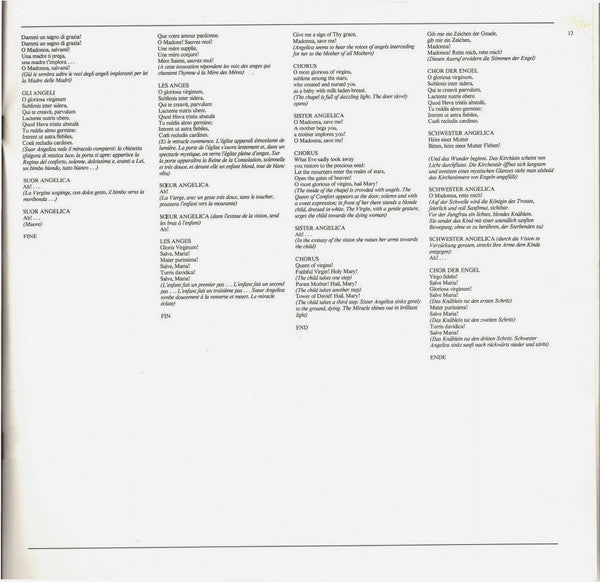 Giacomo Puccini, Renata Scotto, Marilyn Horne, Ileana Cotrubas, Lorin Maazel, New Philharmonia Orchestra – Suor Angelica LP vinyl record, image 8 of 10