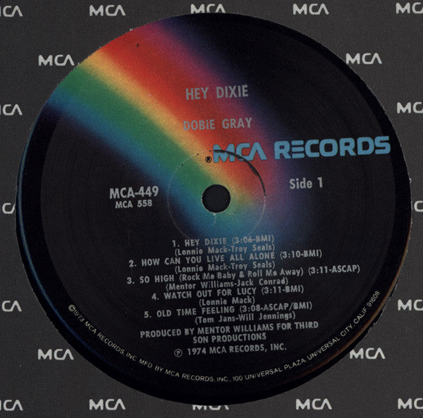 Dobie Gray – Hey Dixie LP vinyl record, image 3 of 4