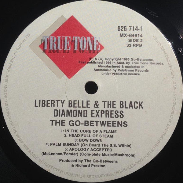 The Go-Betweens – Liberty Belle And The Black Diamond Express LP vinyl record, image 4 of 4