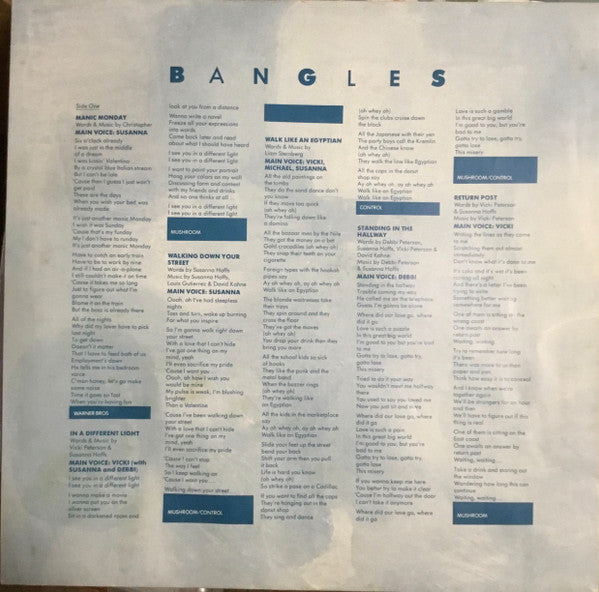 Bangles – Different Light LP vinyl record, image 5 of 6