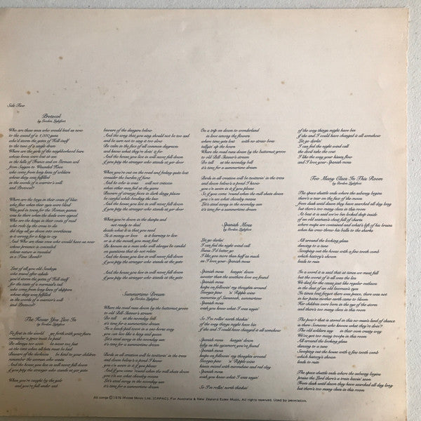 Gordon Lightfoot – Summertime Dream LP vinyl record, image 4 of 6
