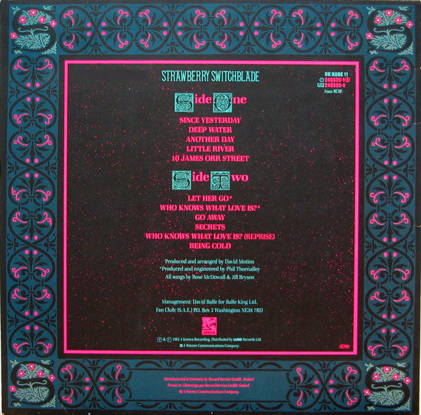 Strawberry Switchblade – Strawberry Switchblade LP vinyl record, image 2 of 6