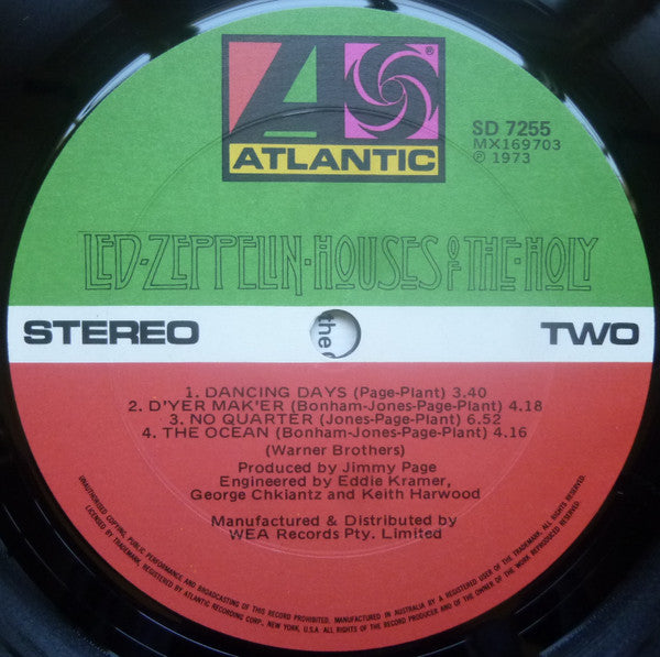 Led Zeppelin – Houses Of The Holy LP vinyl record, image 8 of 8