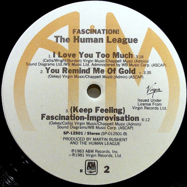 The Human League – Fascination! LP vinyl record, image 4 of 4