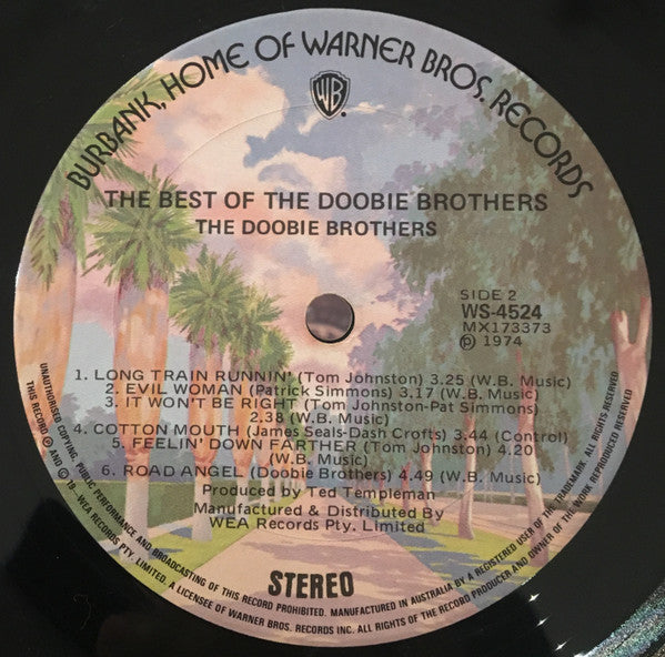 The Doobie Brothers – "Listen To The Music" - The Best Of The Doobie Brothers LP vinyl record, image 4 of 4