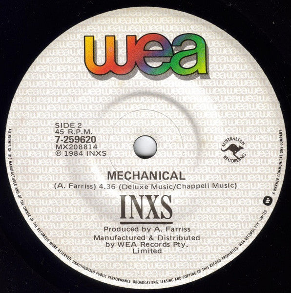 INXS – I Send A Message 7" vinyl record, image 2 of 3
