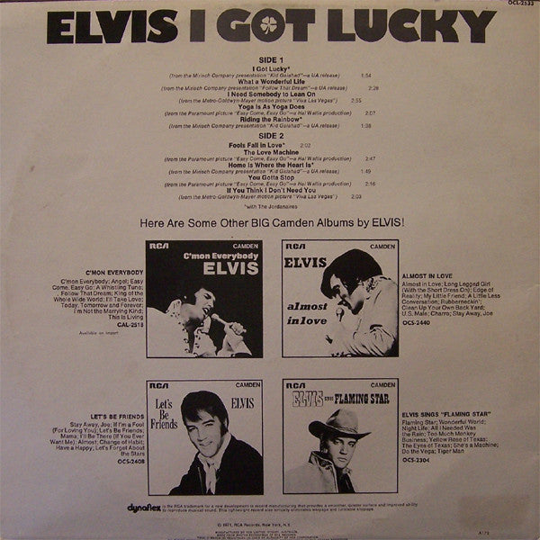 Elvis Presley – I Got Lucky LP vinyl record, image 2 of 4