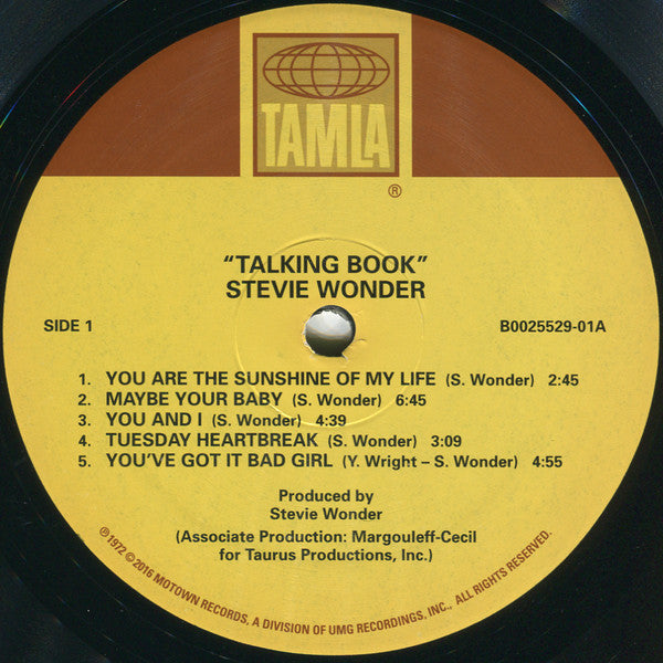 Stevie Wonder – Talking Book LP vinyl record, image 3 of 4