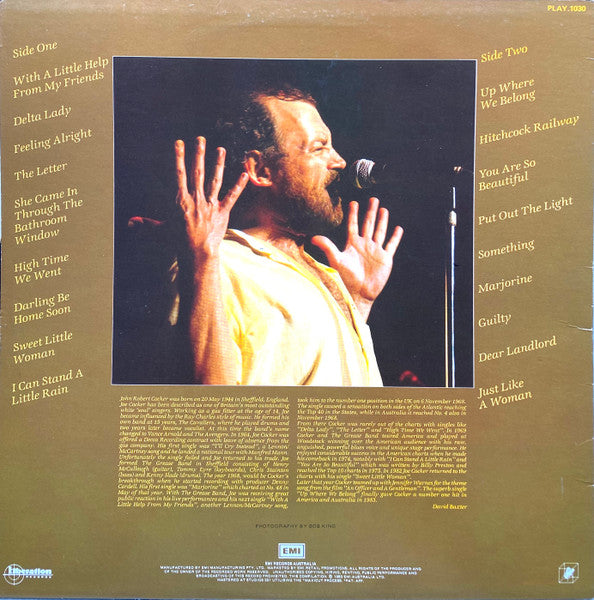 Joe Cocker – The Best Of Joe Cocker LP vinyl record, image 2 of 5