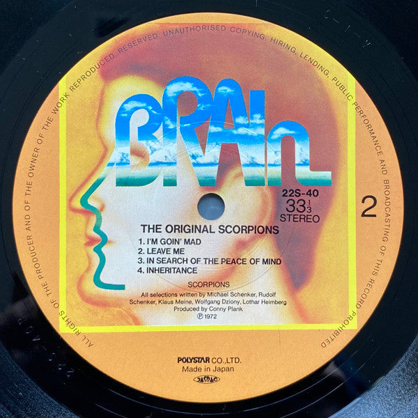 Scorpions – The Original Scorpions LP vinyl record, image 6 of 6