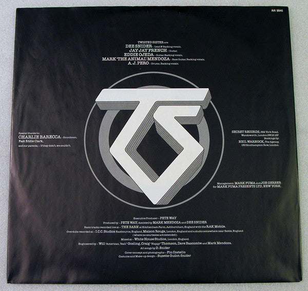 Twisted Sister – Under The Blade LP vinyl record, image 5 of 7