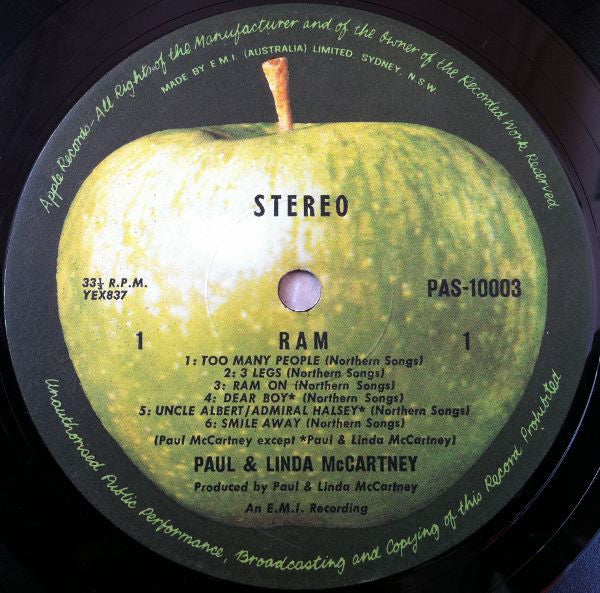 Paul & Linda McCartney – Ram LP vinyl record, image 4 of 6