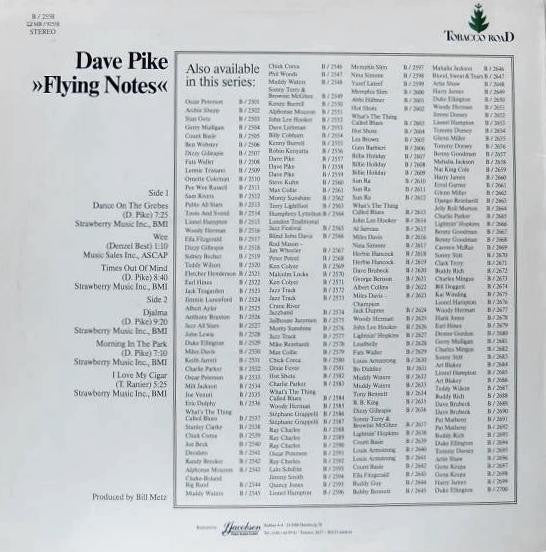 Dave Pike – Flying Notes LP vinyl record, image 2 of 4