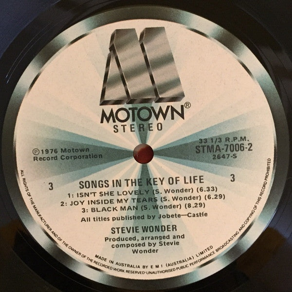 Stevie Wonder – Songs In The Key Of Life (2xLP) LP vinyl record, image 7 of 10