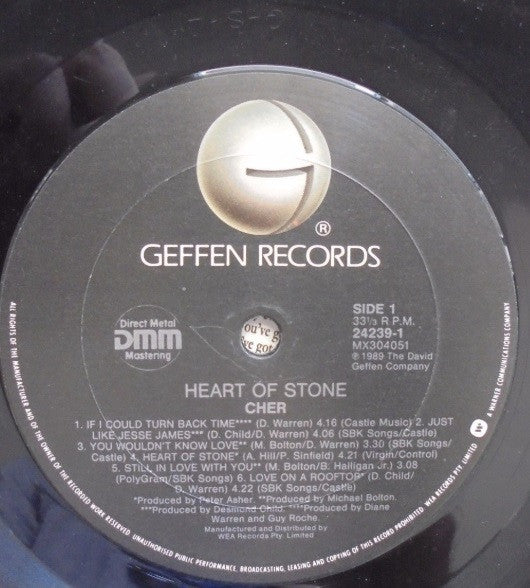 Cher – Heart Of Stone LP vinyl record, image 3 of 4