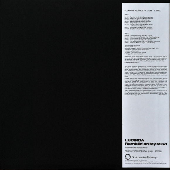 Lucinda Williams – Ramblin' On My Mind LP vinyl record, image 2 of 5