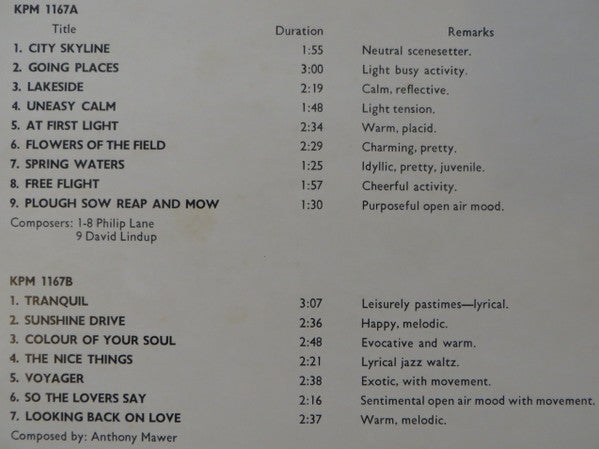 Philip Lane, David Lindup, Anthony Mawer – Outdoor Life LP vinyl record, image 5 of 5