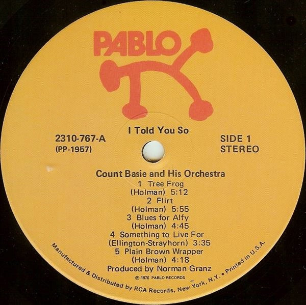 Count Basie Orchestra – I Told You So LP vinyl record, image 3 of 4