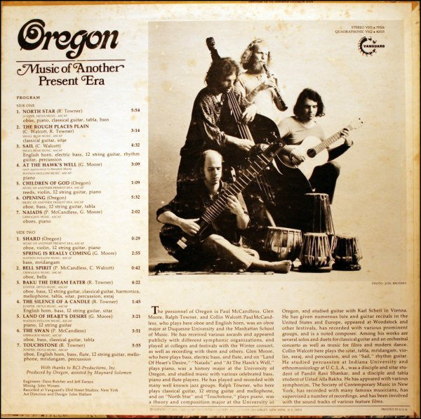 Oregon – Music Of Another Present Era LP vinyl record, image 2 of 5