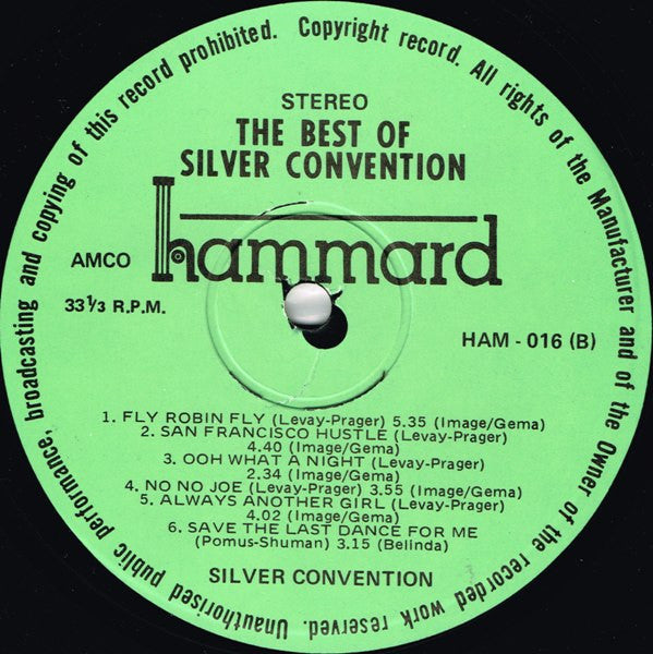 Silver Convention – The Best Of Silver Convention LP vinyl record, image 5 of 7