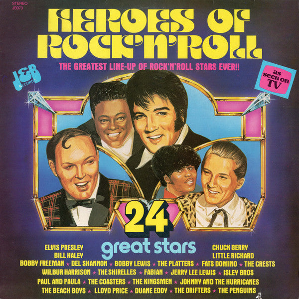 Various – Heroes Of Rock'N'Roll LP vinyl record, image 1 of 4