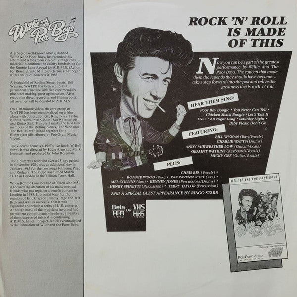 Willie And The Poor Boys – Willie And The Poor Boys LP vinyl record, image 5 of 6