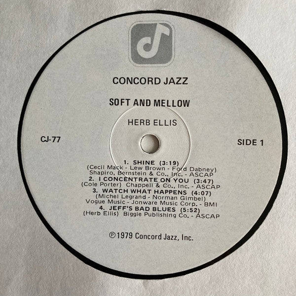 Herb Ellis – Soft & Mellow LP vinyl record, image 3 of 4