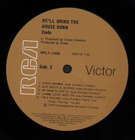 Slade – We'll Bring The House Down LP vinyl record, image 4 of 4