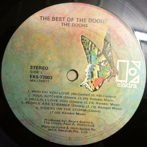 The Doors – The Best Of Doors LP vinyl record, image 3 of 4