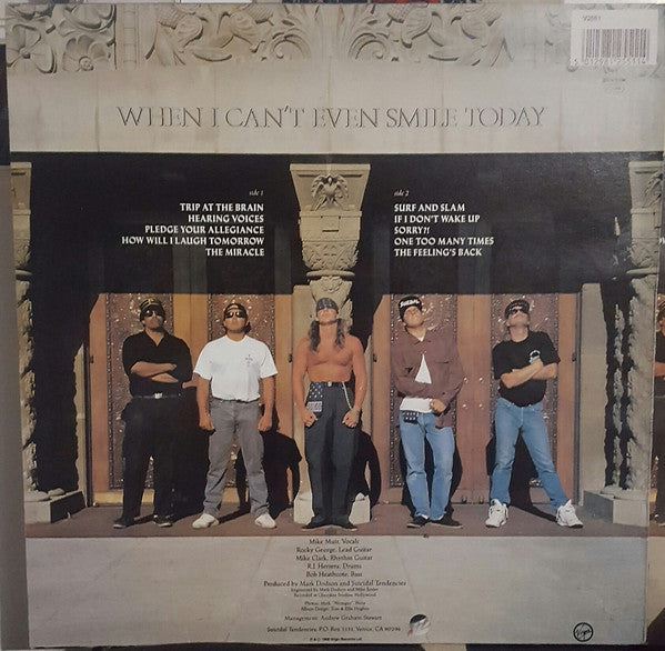 Suicidal Tendencies – How Will I Laugh Tomorrow, When I Can't Even Smile Today LP vinyl record, image 2 of 6