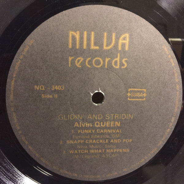 Alvin Queen – Glidin' And Stridin' LP vinyl record, image 4 of 4
