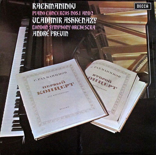 Sergei Rachmaninoff, Vladimir Ashkenazy, London Symphony Orchestra, André Previn – Piano Concertos Nos. 1 And 2 LP vinyl record, image 1 of 4