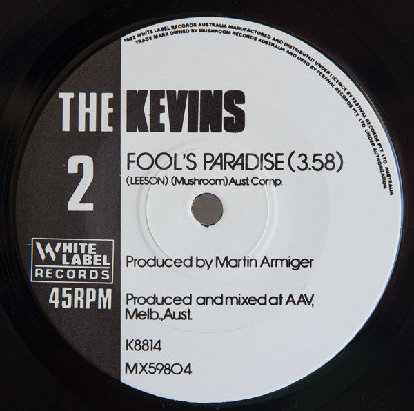 The Kevins – Romeo Romeo / Fools Paradise 7" vinyl record, image 4 of 4