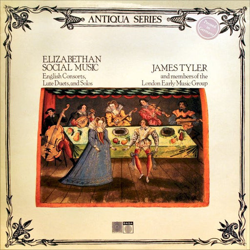 James Tyler, The London Early Music Group – Elizabethan Social Music (English Consorts, Lute Duets And Solos) LP vinyl record, image 1 of 4