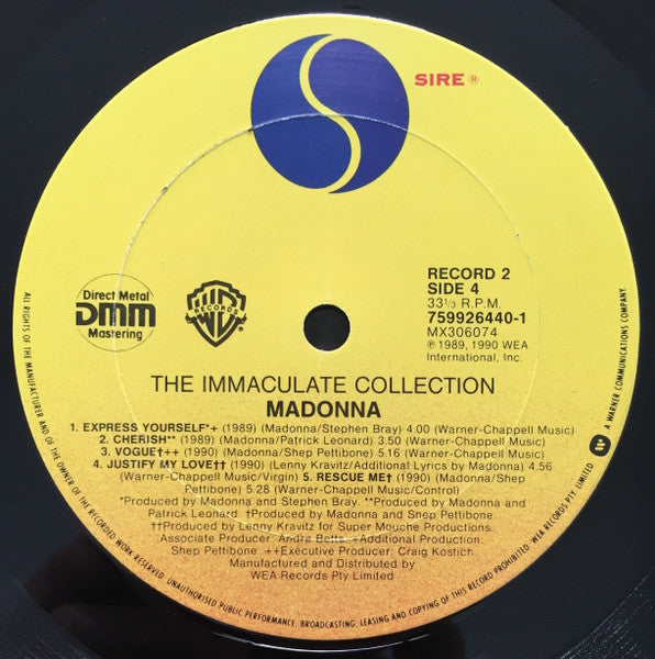 Madonna – The Immaculate Collection (2xLP) LP vinyl record, image 7 of 10