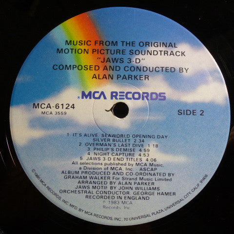 Alan Parker – Jaws 3-D - Music From The Original Motion Picture Soundtrack LP vinyl record, image 4 of 8