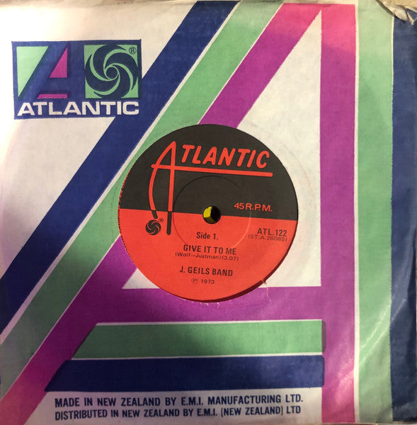 The J. Geils Band – Give It To Me 7" vinyl record, image 3 of 3