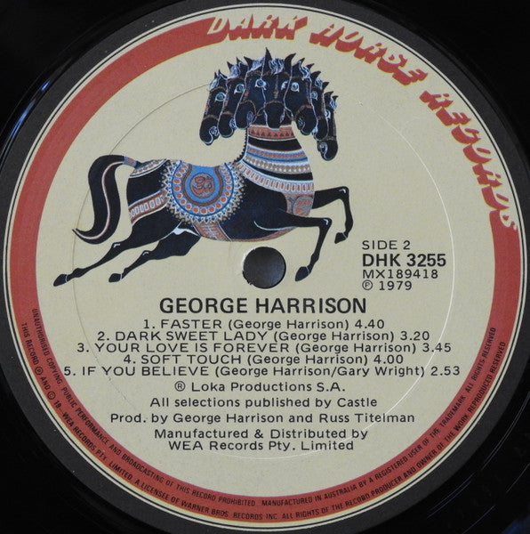 George Harrison – George Harrison LP vinyl record, image 6 of 6