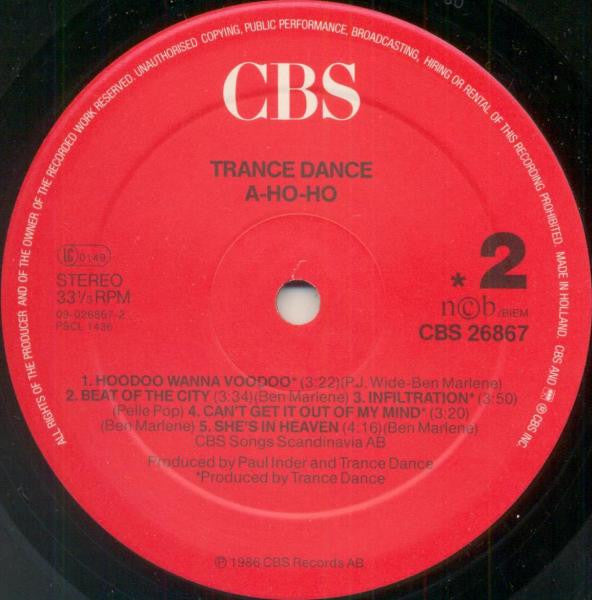 Trance Dance – A-Ho-Ho LP vinyl record, image 4 of 8