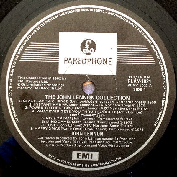 John Lennon – The John Lennon Collection LP vinyl record, image 3 of 6