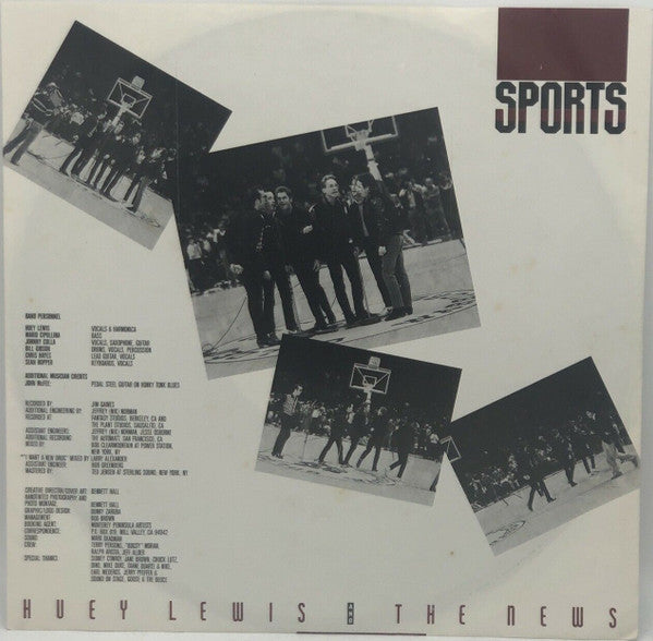 Huey Lewis & The News – Sports LP vinyl record, image 6 of 6