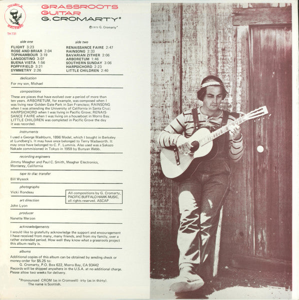 George Cromarty – Grassroots Guitar LP vinyl record, image 2 of 4