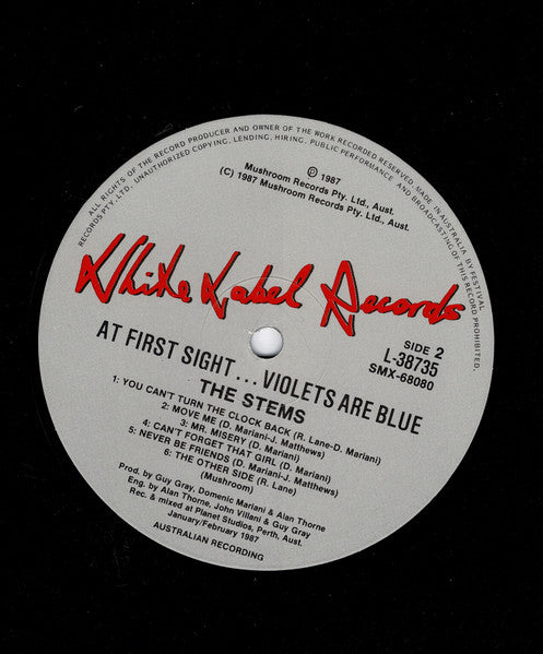 The Stems – At First Sight Violets Are Blue LP vinyl record, image 4 of 6