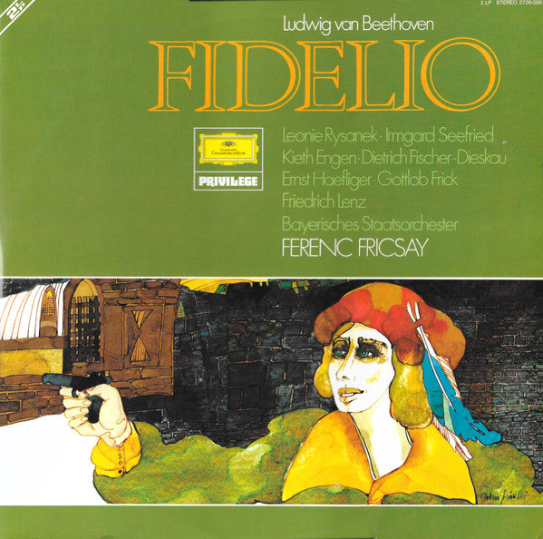 Ludwig van Beethoven, Leonie Rysanek, Irmgard Seefried, Kieth Engen, Dietrich Fischer-Dieskau, Ernst Haefliger, Gottlob Frick, Friedrich Lenz, Bayerisches Staatsorchester, Ferenc Fricsay – Fidelio (2xLP) LP vinyl record, image 1 of 8
