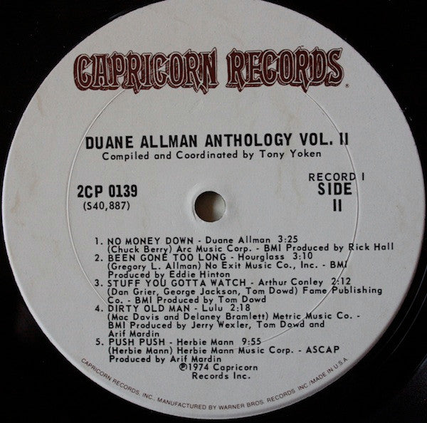 Duane Allman – An Anthology Vol. II (2xLP) LP vinyl record, image 3 of 8