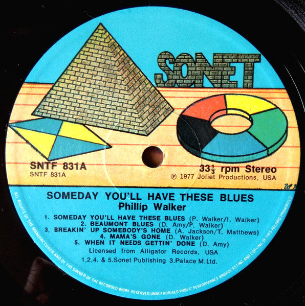 Phillip Walker – Someday You'll Have These Blues LP vinyl record, image 3 of 5