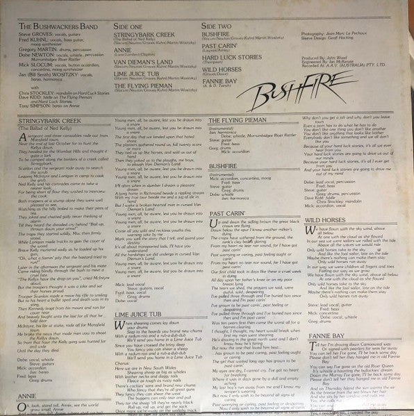 The Bushwackers – Bushfire LP vinyl record, image 6 of 10