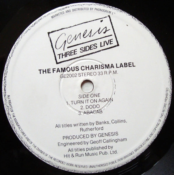 Genesis – Three Sides Live (2xLP) LP vinyl record, image 4 of 10