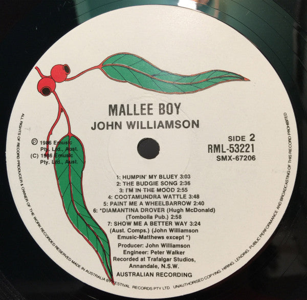 John Williamson – Mallee Boy LP vinyl record, image 6 of 10
