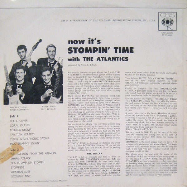 The Atlantics – Now It's Stompin' Time LP vinyl record, image 2 of 4